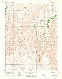 Wilson NE Kansas Historical topographic map, 1:24000 scale, 7.5 X 7.5 Minute, Year 1964