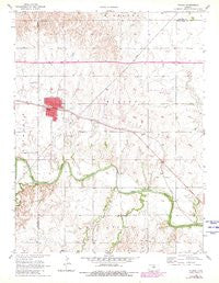 Wilson Kansas Historical topographic map, 1:24000 scale, 7.5 X 7.5 Minute, Year 1956