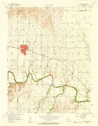 Wilson Kansas Historical topographic map, 1:24000 scale, 7.5 X 7.5 Minute, Year 1956