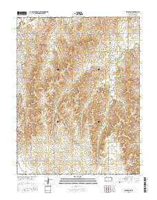 Wilson NE Kansas Current topographic map, 1:24000 scale, 7.5 X 7.5 Minute, Year 2015