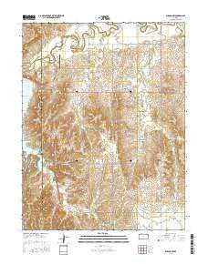 Wilson NW Kansas Current topographic map, 1:24000 scale, 7.5 X 7.5 Minute, Year 2016