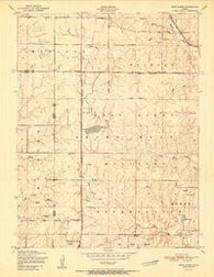 Wind Creek Kansas Historical topographic map, 1:24000 scale, 7.5 X 7.5 Minute, Year 1951