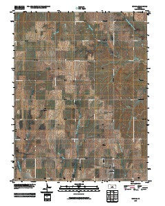 Windom Kansas Historical topographic map, 1:24000 scale, 7.5 X 7.5 Minute, Year 2009
