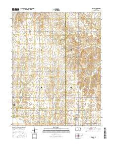 Windom Kansas Current topographic map, 1:24000 scale, 7.5 X 7.5 Minute, Year 2015