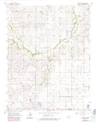 Windom NE Kansas Historical topographic map, 1:24000 scale, 7.5 X 7.5 Minute, Year 1965