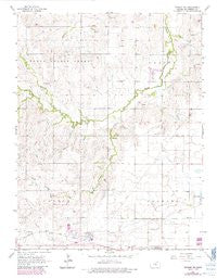 Windom NE Kansas Historical topographic map, 1:24000 scale, 7.5 X 7.5 Minute, Year 1965