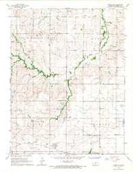 Windom NE Kansas Historical topographic map, 1:24000 scale, 7.5 X 7.5 Minute, Year 1965