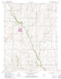 Windom SW Kansas Historical topographic map, 1:24000 scale, 7.5 X 7.5 Minute, Year 1964