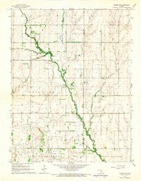 Windom SW Kansas Historical topographic map, 1:24000 scale, 7.5 X 7.5 Minute, Year 1964