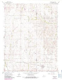 Windom Kansas Historical topographic map, 1:24000 scale, 7.5 X 7.5 Minute, Year 1965