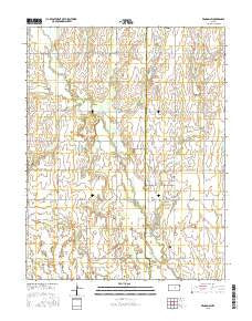 Windom SW Kansas Current topographic map, 1:24000 scale, 7.5 X 7.5 Minute, Year 2015