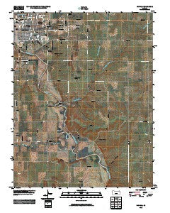 Winfield Kansas Historical topographic map, 1:24000 scale, 7.5 X 7.5 Minute, Year 2010