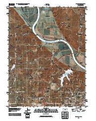 Wolcott Kansas Historical topographic map, 1:24000 scale, 7.5 X 7.5 Minute, Year 2009