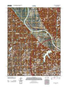 Wolcott Kansas Historical topographic map, 1:24000 scale, 7.5 X 7.5 Minute, Year 2012