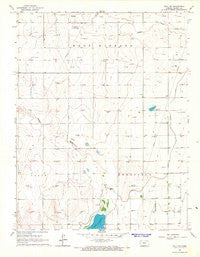 Wolf SW Kansas Historical topographic map, 1:24000 scale, 7.5 X 7.5 Minute, Year 1966