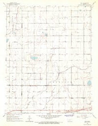 Wolf Kansas Historical topographic map, 1:24000 scale, 7.5 X 7.5 Minute, Year 1965