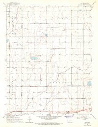 Wolf Kansas Historical topographic map, 1:24000 scale, 7.5 X 7.5 Minute, Year 1965