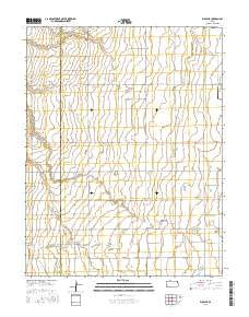 Wolf NE Kansas Current topographic map, 1:24000 scale, 7.5 X 7.5 Minute, Year 2015