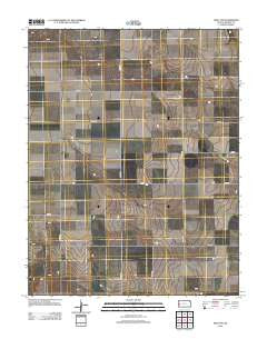 Wolf NW Kansas Historical topographic map, 1:24000 scale, 7.5 X 7.5 Minute, Year 2012