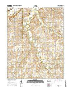 Wonsevu Kansas Current topographic map, 1:24000 scale, 7.5 X 7.5 Minute, Year 2015