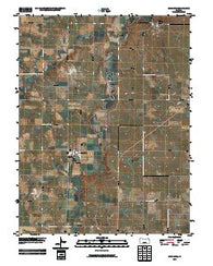 Woodbine Kansas Historical topographic map, 1:24000 scale, 7.5 X 7.5 Minute, Year 2009