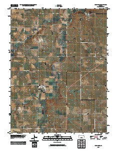 Woodbine Kansas Historical topographic map, 1:24000 scale, 7.5 X 7.5 Minute, Year 2009