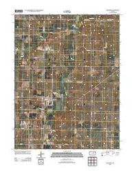 Woodbine Kansas Historical topographic map, 1:24000 scale, 7.5 X 7.5 Minute, Year 2012