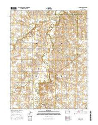 Woodbine Kansas Current topographic map, 1:24000 scale, 7.5 X 7.5 Minute, Year 2015
