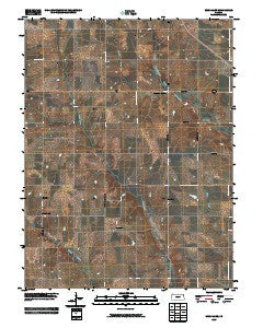 Woodlawn Kansas Historical topographic map, 1:24000 scale, 7.5 X 7.5 Minute, Year 2009