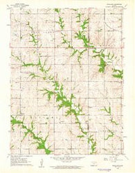 Woodlawn Kansas Historical topographic map, 1:24000 scale, 7.5 X 7.5 Minute, Year 1961