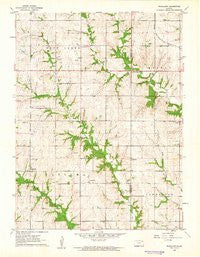 Woodlawn Kansas Historical topographic map, 1:24000 scale, 7.5 X 7.5 Minute, Year 1961