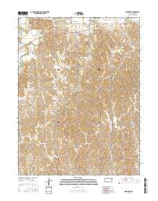 Woodruff Kansas Current topographic map, 1:24000 scale, 7.5 X 7.5 Minute, Year 2015