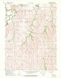 Woodruff Kansas Historical topographic map, 1:24000 scale, 7.5 X 7.5 Minute, Year 1968