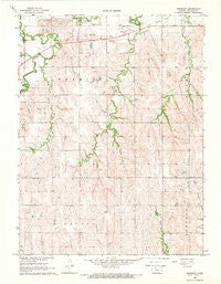 Woodruff Kansas Historical topographic map, 1:24000 scale, 7.5 X 7.5 Minute, Year 1968