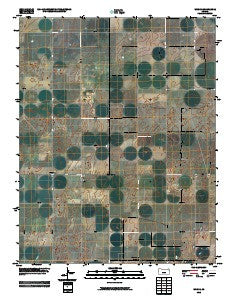 Woods Kansas Historical topographic map, 1:24000 scale, 7.5 X 7.5 Minute, Year 2010