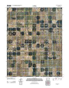 Woods Kansas Historical topographic map, 1:24000 scale, 7.5 X 7.5 Minute, Year 2012