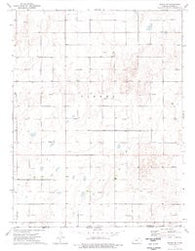 Woods SW Kansas Historical topographic map, 1:24000 scale, 7.5 X 7.5 Minute, Year 1974