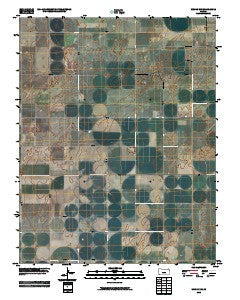 Woods NW Kansas Historical topographic map, 1:24000 scale, 7.5 X 7.5 Minute, Year 2010