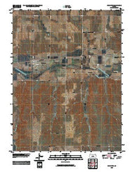 Woodston Kansas Historical topographic map, 1:24000 scale, 7.5 X 7.5 Minute, Year 2009