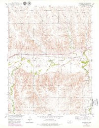 Woodston NW Kansas Historical topographic map, 1:24000 scale, 7.5 X 7.5 Minute, Year 1953