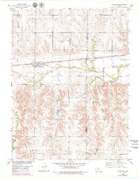 Woodston Kansas Historical topographic map, 1:24000 scale, 7.5 X 7.5 Minute, Year 1953