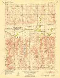 Woodston Kansas Historical topographic map, 1:24000 scale, 7.5 X 7.5 Minute, Year 1953