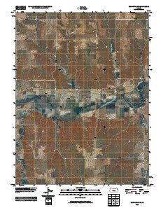Woodston NW Kansas Historical topographic map, 1:24000 scale, 7.5 X 7.5 Minute, Year 2009