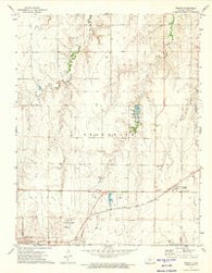 Wright Kansas Historical topographic map, 1:24000 scale, 7.5 X 7.5 Minute, Year 1972