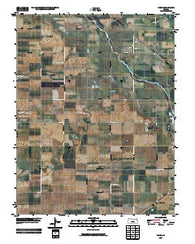 Yaggy Kansas Historical topographic map, 1:24000 scale, 7.5 X 7.5 Minute, Year 2009