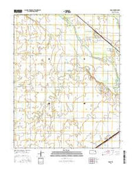 Yaggy Kansas Current topographic map, 1:24000 scale, 7.5 X 7.5 Minute, Year 2015