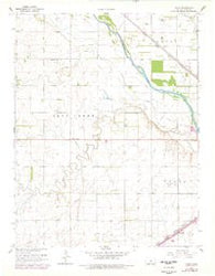 Yaggy Kansas Historical topographic map, 1:24000 scale, 7.5 X 7.5 Minute, Year 1960