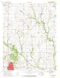 Yates Center Kansas Historical topographic map, 1:24000 scale, 7.5 X 7.5 Minute, Year 1969