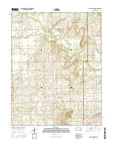 Yates Center SE Kansas Current topographic map, 1:24000 scale, 7.5 X 7.5 Minute, Year 2015