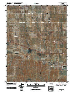 Yocemento Kansas Historical topographic map, 1:24000 scale, 7.5 X 7.5 Minute, Year 2009